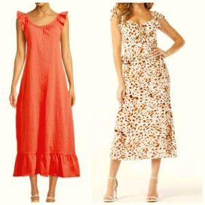 NWT 2 Medium Sundress. Sofia sweetheart long maxi dress and Time & Tru maxi